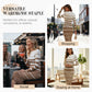Langärmliges, gestreiftes, figurbetontes Strickkleid für Damen