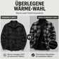 Wärmflannelhemd Jacke für Herren im Winter Karomuster