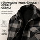 Wärmflannelhemd Jacke für Herren im Winter Karomuster