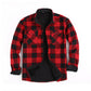 Wärmflannelhemd Jacke für Herren im Winter Karomuster