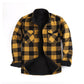 Wärmflannelhemd Jacke für Herren im Winter Karomuster