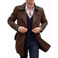 Zweireihige Mäntel mit Revers und Taschen für Herren