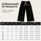 Herren Freizeit-Cordhose mit weitem Bein, elastischem Kordelbund, entspannter Passform