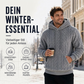 Winter warmer Zopfmuster-Kapuzenpullover für Herren