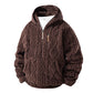 Winter warmer Zopfmuster-Kapuzenpullover für Herren