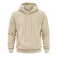 Winter warmer Zopfmuster-Kapuzenpullover für Herren