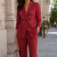 🏅 2000 Stück in 3 Tagen verkauft – schnell sein! Elegantes Zweireiher-Blazer- und Hosen-Set für Damen