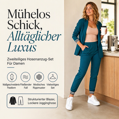 📢🎉50%Rabatt!!!🛍️✨Damen-Set aus offenem Blazer und Hose