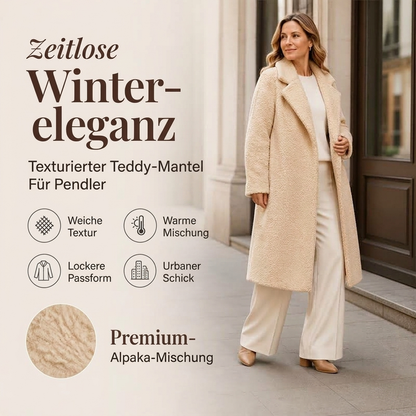 Mittellanger Lammwollmantel für Damen