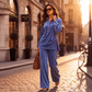🧥Neuheiten – Hochwertiges zweiteiliges Samt-Set – Weicher Fall & edle Loungewear für jeden legeren Anlass