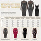 📢🎉50%Rabatt!!!🛍️✨2-Teiler Damen Kleid Set mit langärmligem, meshartigem und kettenbedrucktem Bodycon Midikleid und Unterkleid