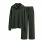 2-teiliges Damen-Set aus Strickpullover und weit geschnittenen Hosen