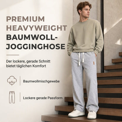 🔥Räumungsverkauf🔥Herren Sweathose mit lockerem Sitz und geradem Bein, Dicke, lässige, weit geschnittene Sporthose für Herbst und Winter