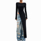 🥳Über 10.000 positive Bewertungen! 50% Rabatt!🥳 Damen schickes asymmetrisches Langarmshirt mit hohem Schlitz