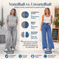 Weit geschnittene Damenjeans mit Perlenverzierung