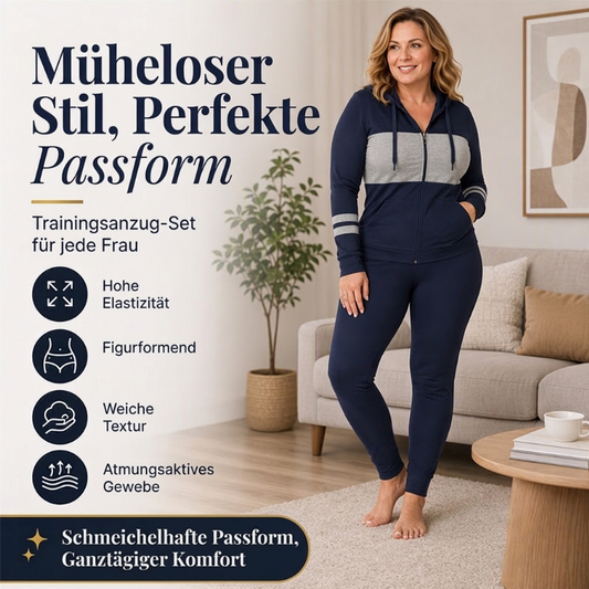 2-teiliges Damen-Set mit Kapuzen-Sweatshirt und Hose