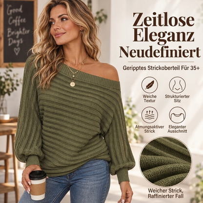 ⏰Aktion endet bald!⏰ Casual Damen Rippstricktop mit Schulterfreiheit