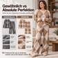 Damen Argyle Strickpullover & Hosen mit weitem Bein Set