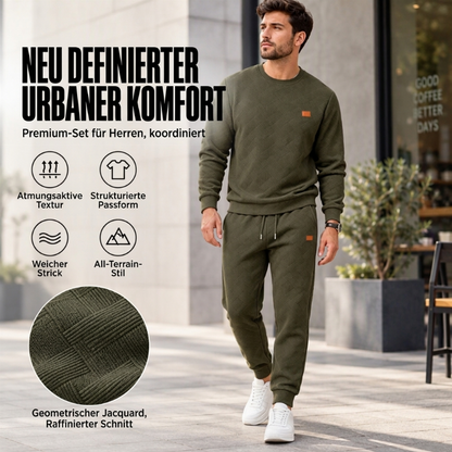 📢🎉50%Rabatt!!!🛍️✨Freizeit Sportset für Herren mit strukturiertem Jacquard