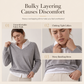 📢🎉🛍️✨Lässiger zweiteiliger Strickpullover mit V-Ausschnitt und Knopfdetails