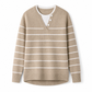 📢🎉🛍️✨Lässiger zweiteiliger Strickpullover mit V-Ausschnitt und Knopfdetails