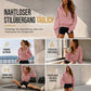 📢🎉50%Rabatt!!!🛍️✨Damen-Kurzformatiges Hoodie mit Reißverschluss und Kontrastbesatz, langärmelig,Sweatshirt für Herbst und Winter