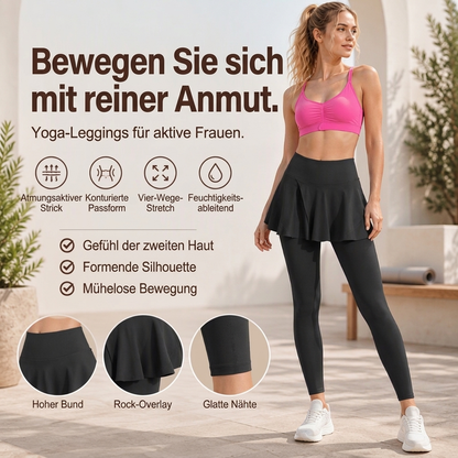 Damen High-Waist Leggings mit Rock