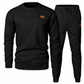 Herren Freizeit Strickset Herbst Winter Rundhals Jacquard Strickpullover Set