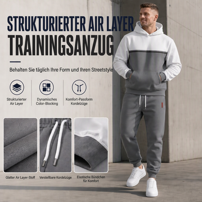 Bedrucktes Kapuzen-Sweatset für Herren