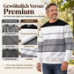 📦 Täglich 500+ Pakete versendet! Lässiges Rundhals-Sweatshirt für Herren mit Streifenmuster