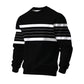 📦 Täglich 500+ Pakete versendet! Lässiges Rundhals-Sweatshirt für Herren mit Streifenmuster