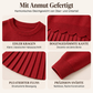 📢🎉50%Rabatt!!!🛍️✨Damen Zweiteiler aus Pullover mit Muschelkante und Plisseerock