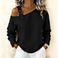 📢🎉50%Rabatt!!!🛍️✨Damen Longsleeve mit asymmetrischem Off-Shoulder-Design