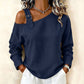 📢🎉50%Rabatt!!!🛍️✨Damen Longsleeve mit asymmetrischem Off-Shoulder-Design