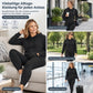 ⏰Aktion endet bald!⏰ Zweiteiliges Damen-Outfit Rundhalsshirt mit langen Ärmeln und passende Hose für den Herbst