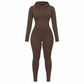 ⏰Aktion endet bald!⏰ Zweiteiliges Damen-Outfit Rundhalsshirt mit langen Ärmeln und passende Hose für den Herbst