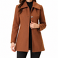 Eleganter mittelalter kariierter Trenchcoat für Damen, vielseitig einsetzbar für Herbst und Winter