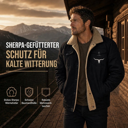 Herren Casual Cargojacke mit Plüschfutter