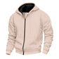 📢🎉50%Rabatt!!!🛍️✨Warm gefütterter Kapuzen-Sweatshirt mit durchgehendem Reißverschluss für Herren