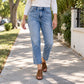 📢🎉50%Rabatt!!!🛍️✨High-Waist Jeans für Damen in Cropped-Geradeausfall