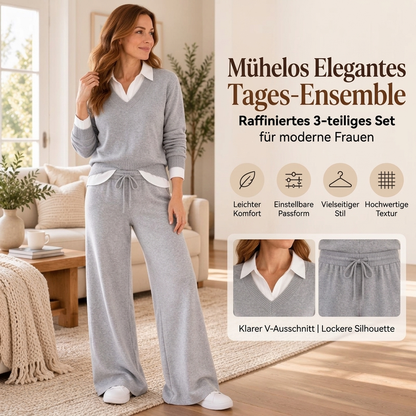 📢🎉50%Rabatt!!!🛍️✨ Lässiges, bequemes 3-teiliges Strickset für Damen
