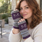 Warme halbfingerlose Strickhandschuhe für den Winter