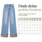 📢🎉50%Rabatt!!!🛍️✨Damen Freizeit Jeans Leopard Muster Blau