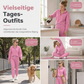 🥳Bestseller: 50% Rabatt + Gratis Versand!🥳 Zweiteiliges langes Hosen-Set mit passendem Oberteil und Hose