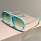 Retro-Sonnenbrille für Damen mit Doppelsteg