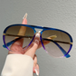 Retro-Sonnenbrille für Damen mit Doppelsteg