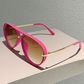 Retro-Sonnenbrille für Damen mit Doppelsteg