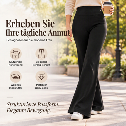 ✨Damen High-Waist Schlaghose mit Plüschfutter