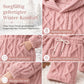 📢Tausende Kunden kaufen es!📢 Damen Flauschiger Loungewear 2-teiliges Set mit Hoodie und Hose