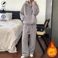 📢Tausende Kunden kaufen es!📢 Damen Flauschiger Loungewear 2-teiliges Set mit Hoodie und Hose